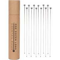 Brochettes de Cocktail réutilisables en acier inoxydable, Martini, fruits, Olive, cure-dents, garniture de Bar, pics à Cocktail en métal, Design personnalisé