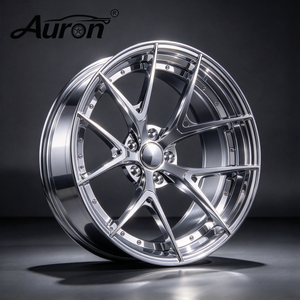Jante en alliage d'aluminium Auron 5.5x17 polie, multi-rayons, deux pièces, moulée, pour la mise à niveau et la rénovation de voitures particulières, vente en gros, jante BMW - Product Image 3