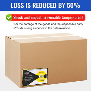 Etiquetas de PET Impermeables y Resistentes a Impactos con Código de Barras Oculto, Adhesivos con Respaldo de Espuma Protectora e Indicador de Impacto para Seguridad de Paquetes - Product Image 6