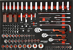 MAXPOWER 368 pièces ruban 6 tiroirs entretien réparation outil voitures allemandes boîte à outils - Product Image 3