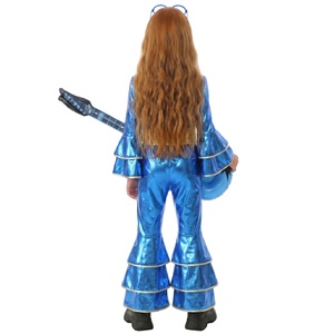 Conjunto de Pantalones Acampanados Retro <span class=keywords><strong>Disco</strong></span> Años 70 para Niños y Niñas, Disfraz de Halloween (Poliéster) - Product Image 4
