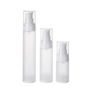 Botol foundation 30ml 15ml 50ml, botol kosmetik pompa Losion tanpa udara untuk perawatan kulit, cairan toner Losion Pelembab