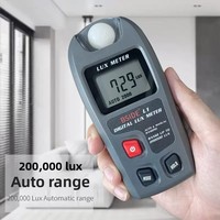 L1 Lux Meter Digital Illuminometer Lux Tester 0.1-200000 Lux/0.01-20000 Fc LCD Sensor Pocket Luxmeter Handheld Measure Tester