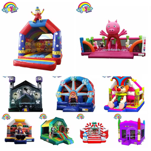 Kids Inflatable Castle <b>Large</b> Outdoor Trampoline <b>Slide</b> Combo Safe PVC Bouncy House - Product Image 2