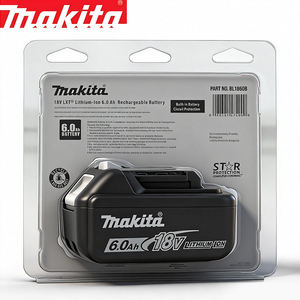 Batería de Litio de Repuesto 100% Original <span class=keywords><strong>Makita</strong></span> de 6 Ah para <span class=keywords><strong>Makita</strong></span> 18 V, Modelos <span class=keywords><strong>BL1860B</strong></span>, BL1840, BL1830B, BL1850B, BL1850, BL1860, BL1815 - Product Image 2