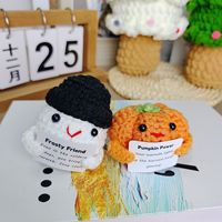 Produk Rajutan Tangan Murni, Ornamen Kecil Penghilang Stres yang Inspiratif, Boneka Kelelawar Lucu Baru untuk Halloween & Natal