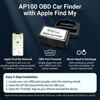 Traceur GPS OBD pour voiture en gros, compatible Apple Find My, localisateur de véhicule anti-perte, Plug and Play, sans carte SIM requise, application iOS gratuite, directement de l'usine