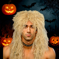 Perruque fantaisie colorée YACHEN en plastique durable pour Halloween et Noël, accessoire de déguisement pour femmes et filles