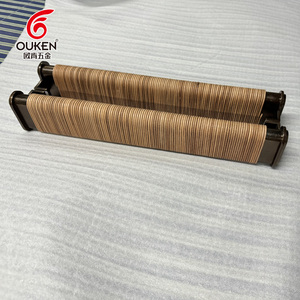 OUKEN di lusso Premium maniglia della <span class=keywords><strong>porta</strong></span> in pelle intrecciata e motivo casuale antico rame maniglia della <span class=keywords><strong>porta</strong></span> - Product Image 4