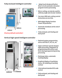 Dk7745 Mini CNC EDM dây máy cắt tốc độ nhanh duy nhất wirecut với molypden dây 0.18 PLC động cơ bánh răng thành phần cốt lõi - Product Image 3