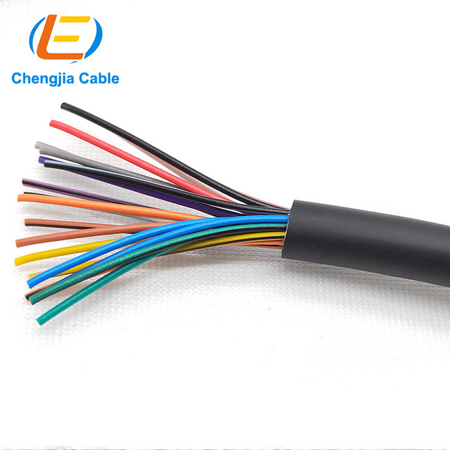 YY02 Flexible Shielded Control Cable Multi-core RVV KVV Control LIYY(TP) PVC Cables Wire LSZH Signal Cable
