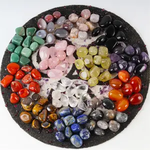 Crystal Groothandel Bulk Natuurlijke Amethist Rozenkwarts Getrommelde Stenen Edelsteen Voor Home Decoratie