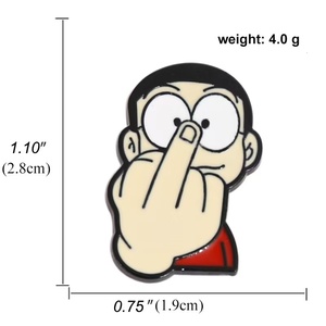 En gros, badges et épingles en métal émaillé, motifs dessins animés, mignons, souvenirs, anime, épingles de revers Hunter en émail souple, en stock - Product Image 6