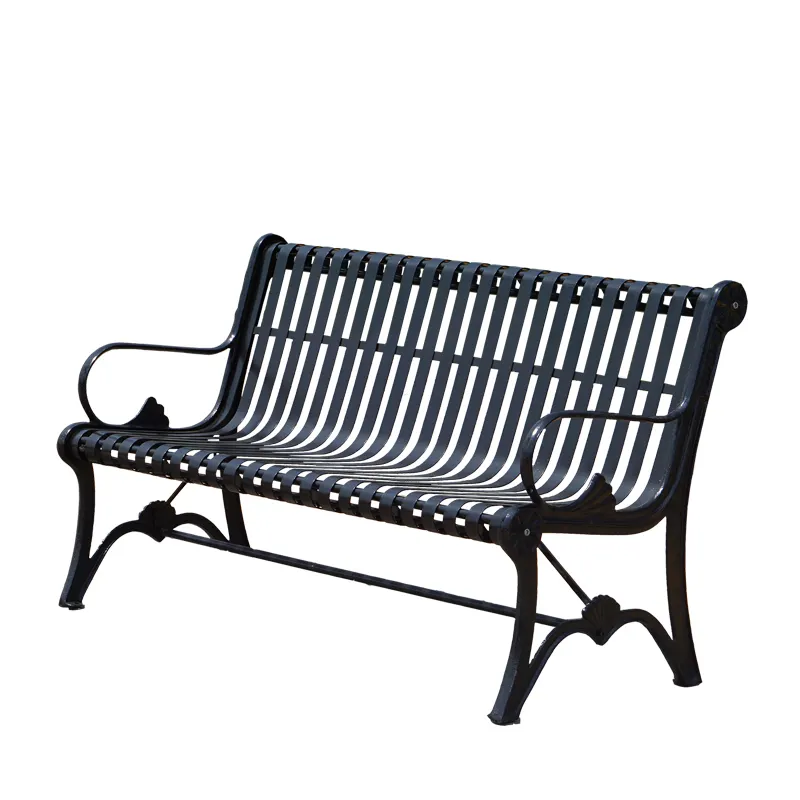 Luxury park metal benches seat outdoor garden patio cast iron benches