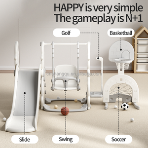 Ensemble de balançoires et toboggan pour enfants VSUCH, pour l'intérieur et l'extérieur, pour les jardins, les parcs sportifs, les écoles, les maternelles et les centres commerciaux - Product Image 6