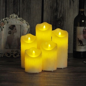 Candele a Led senza fiamma in plastica elettriche a batteria tremolanti di cera di natale religiose personalizzate all'ingrosso a basso prezzo - Product Image 2