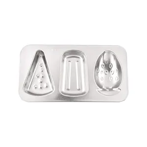 wholesale Customized DIY stainless steel and plastic Popsicle Mold Ice Lolly Mould Ice Cream maker