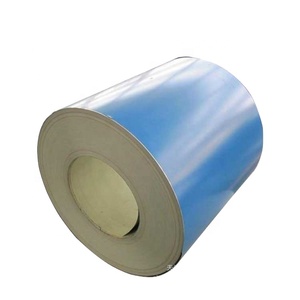 Bobine d'acier PPGI bleue de 0,4 mm, laminée <span class=keywords><strong>à</strong></span> <span class=keywords><strong>froid</strong></span>, revêtue, feuille de verre miroir, certifiée JIS, dureté souple, pliage, découpe, soudage disponibles - Product Image 1