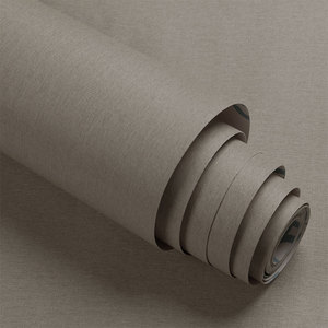 Papel Tapiz Autoadhesivo con Aspecto de Lino, Papel de Contacto Texturizado para Paredes, Removible, Impermeable, Moderno, Color Neutro - Product Image 2