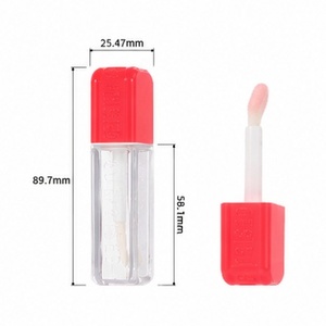 Gloss à lèvres végétalien longue tenue en gros pour filles, effet naturel, marque privée, style INS, lettrage en relief dégradé - Product Image 6