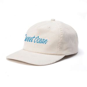 Casquette Snapback Classique Personnalisée 5 Panneaux en Corduroy et Toile avec Broderie pour Hommes et Femmes - Idéale pour le Sport, les Fêtes et les Activités de Plein Air - Product Image 1