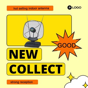 <span class=keywords><strong>Antenne</strong></span> amplificateur numérique HD intérieure universelle pour tous les téléviseurs AR-463, fabrication d'origine, gain de 30 dB, fréquence 40-862 MHz, Freeview puissant - Product Image 3