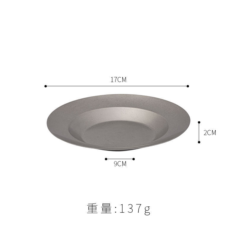 Plato llano redondo de 17 cm (estilo retro)