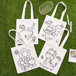 Borsa Shopper in Tela di Cotone Personalizzata con Logo Stampato, Motivo <span class=keywords><strong>a</strong></span> Lettere Semplici, Riutilizzabile, Promozionale, Carina, con Tracolla - Product Image 3