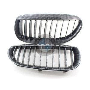 Parrilla Delantera de Fibra de Carbono para BMW E63, Pieza de Mejora de Plástico ABS para Parachoques Delantero A-E63-TW - Product Image 1