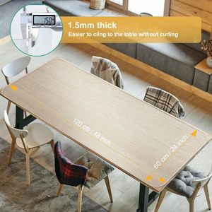 Alfombrilla transparente para escritorio, alfombrilla transparente Extra grande para escritorio de ordenador, Protector de escritorio de plástico, alfombrilla de escritura de PVC, Mantel Individual impermeable para mesa - Product Image 2