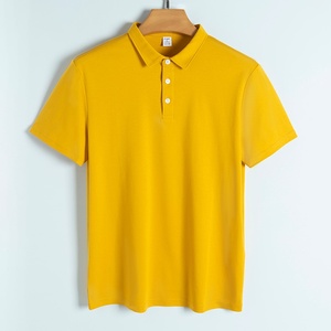Camisa de Hombre de Manga Corta, 190g, Algodón Pima Mercerizado de Alta Calidad, Transpirable, Lavable a Máquina, Color Sólido, para Negocios - Product Image 4
