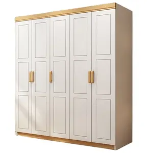 现代设计平开门现代木制白色衣柜门