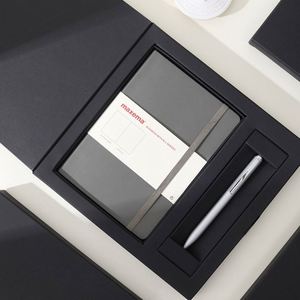 Set de Regalo Empresarial Personalizado Promocional con Cuaderno de Tapa Dura A5/A6, Bolígrafo Metálico con Logotipo Impreso para Clientes VIP - Product Image 6