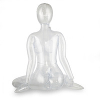 Nouveau Design Poupée Gonflable en PVC Transparent avec Sphère pour la Vente