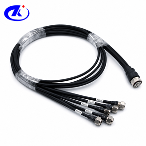 Cavo Coassiale a Basso PIM 50 Ohm con Connettore MQ5 a Connettore Maschio 4.3/10, Cavo Superflex da 1/4" 2m - Product Image 1