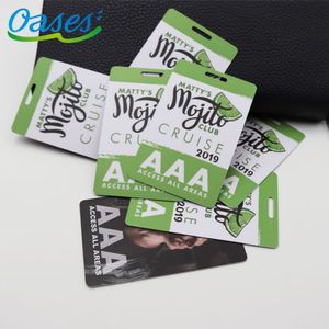 การออกแบบที่กําหนดเองคุณภาพสูงผ่านป้ายเหตุการณ์การประชุมบัตรเข้าถึงพลาสติก Vip - Product Image 3