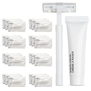Mini crème à raser écologique biodégradable 10ml 5ml pour hôtel, dentifrice aux herbes premium, articles de toilette personnalisables couleur et logo - Product Image 1