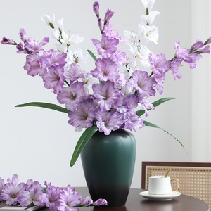 Tiges <span class=keywords><strong>de</strong></span> fleurs <span class=keywords><strong>de</strong></span> gladiolus artificielles haut <span class=keywords><strong>de</strong></span> gamme – Décoration élégante pour la maison, les mariages, les fêtes <span class=keywords><strong>et</strong></span> les arrangements photographiques - Product Image 2