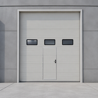 Porte sectionnelle industrielle à levage vertical, porte automatique à levage vertical pour usine avec dispositif de sécurité à ressort