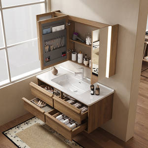 Inodoro <span class=keywords><strong>de</strong></span> pared Kaleido OEM 2026 <span class=keywords><strong>con</strong></span> espejo inteligente - Conjunto <span class=keywords><strong>de</strong></span> baño <span class=keywords><strong>de</strong></span> madera, que incluye bañera y <span class=keywords><strong>tocador</strong></span> - Product Image 5