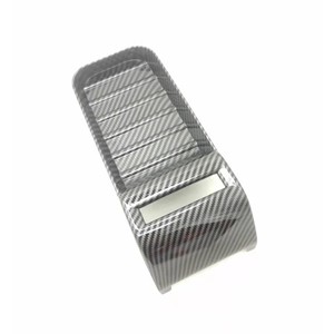 Carbon Fiber Trim For Toyota Tundra Center Armrest Storage Box Rectangle Plastic Minimalist Design <b>Car</b> <b>Interior</b> Neatening - Product Image 2