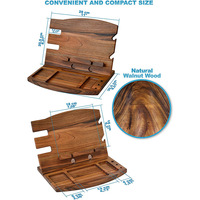 Soporte de madera para teléfono móvil, accesorio para reloj Estación de acoplamiento de dispositivos inalámbricos para hombre, Base móvil de madera, soporte de noche, estación de carga