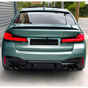สำหรับ BMW ซีรีส์ 5 G30 G31 M Sport 2018-2023 ชุดแต่งกันชนหลัง ลิปสปลิตเตอร์ ดิฟฟิวเซอร์ ชุดแต่งตัวถังรถยนต์  ตัวป้องกันกันชน อุปกรณ์ตกแต่งรถยนต์ - Product Image 5