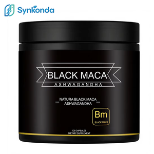 Ekstrak Maca Hitam Alami 40:1 120 Kapsul Suplemen Makanan untuk Pria Ashwagandha 47000mg Formula Ultra Terkonsentrasi - Product Image 1