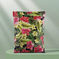 Sac d'emballage postal d'emballage de vêtements de t-shirt durable et écologique de marque privée poly enveloppe biodégradable noire mate de logo personnalisée