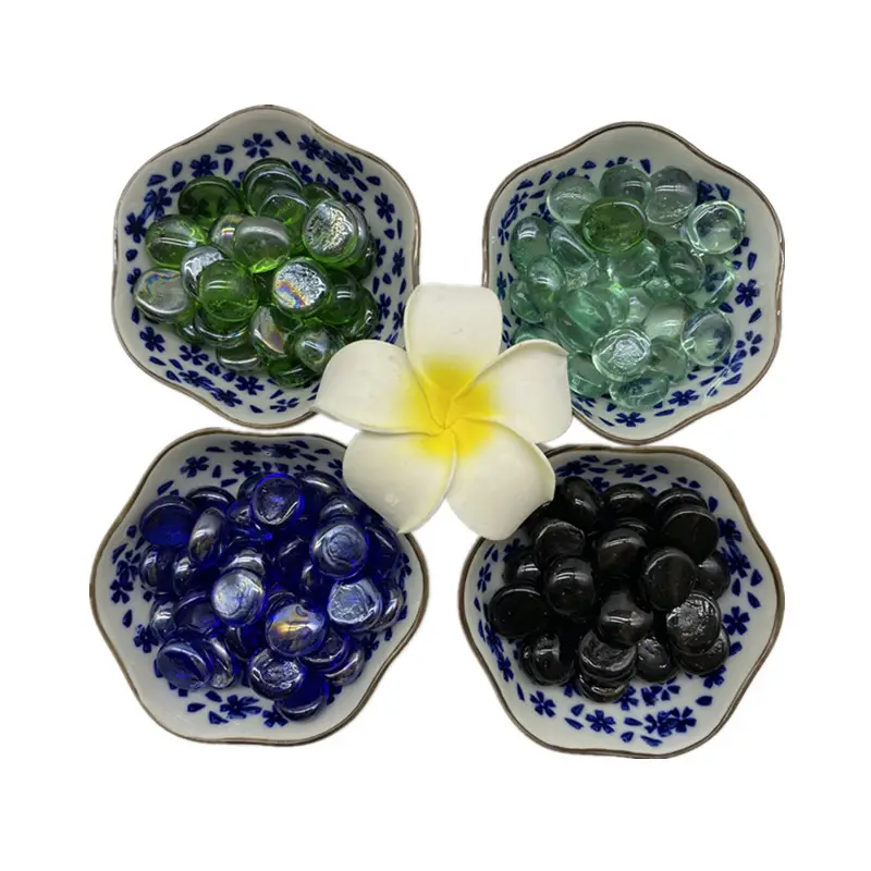 Beautiful Cheap Price Flat Bead Glass For Treasure Digging/Decoration China Factory Supply