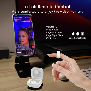 틱톡 스크롤링, 소셜 미디어 페이지 넘김, 원격 제어 클리커, 웨어러블 기기, 안드로이드, iOS용 블루투스 스마트 링 - Product Image 1