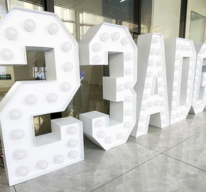 Nhà máy chuyên nghiệp tùy chỉnh bóng đèn thư tùy chỉnh marquee dấu hiệu LED Số marquee thư - Product Image 1