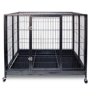 Moderne designer custom heavy duty große outdoor indoor verwendet eisen metall draht welpen hund zwinger käfige