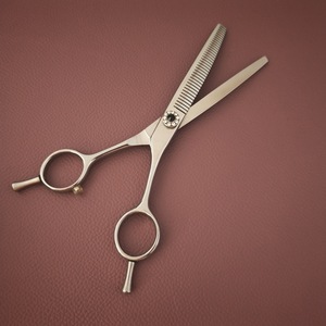 Ciseaux à effiler incurvés Z3 de 6,5 pouces pour toilettage des animaux, ciseaux en acier inoxydable 440C, outils professionnels de coupe de cheveux - Product Image 1
